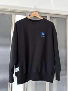 NCAA ブラック クルーネック スウェット M