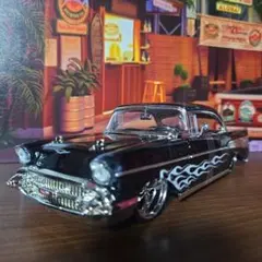 1957 Chevrolet Bel Air 1/24 ブラック ファイヤーのサムネイル