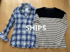 SHIPS 2枚セット【M】長袖Tシャツ　長袖シャツ