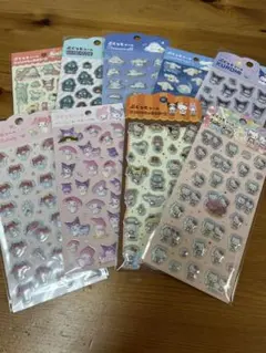 【正規品】サンリオ ぷっくりシール 9枚セット キティ/マイメロ/クロミ 他