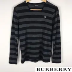 極美品 BURBERRY BLACK LABEL 長袖ニット ボーダー サイズ2