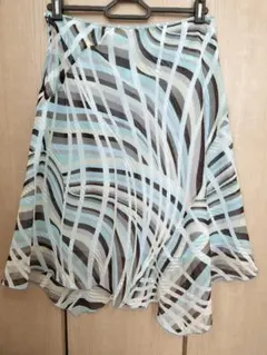 グ*リ様 スカート 水色 茶色 アシンメトリー