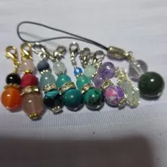 天然石チャーム ブレスレット 13点セット ハンドメイド