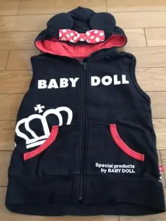 再々値下げ★ベビードール ベスト パーカー　ディズニー　110 ミニーマウス