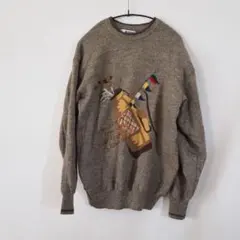 Lakeland ゴルフバッグ刺繍セーター