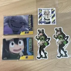 ヒロアカ　蛙吹梅雨　トガヒミコ　ダイカットステッカー　コレクターズカード　シール