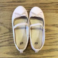 【美品】H&M キッズバレエシューズ　19cm 20cm　ベビーピンク