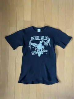 ワッフル生地Tシャツ Y2K Archive 00s お兄さん系 ブラックのサムネイル