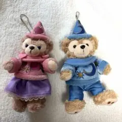 ディズニーシー10周年 ダッフィーシェリーメイ　ぬいぐるみバッジ