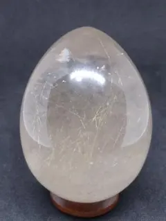 虹入り◎ピンクアゼツライト ピンククォーツ エッグ 天然石 置物