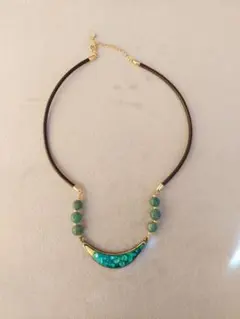 ネックレス　ターコイズビーズ
