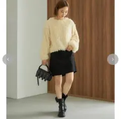 田中里奈×桃コラボ mysa closet ニットプルオーバー M