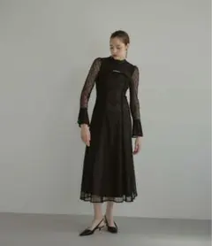 ANDRESD back open geometric dress