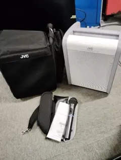 E【動作確認済】JVC ポータブルワイヤレスアンプ PE-W50B マイクセットのサムネイル