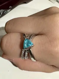 ブラジル産　パライバトルマリン リング　1ct PT900