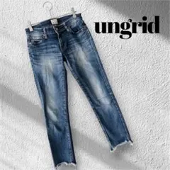 アングリッド (24) スキニーデニムパンツ ジーンズ ストレッチ切りっぱなしS