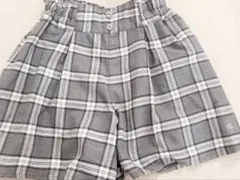 pom ponette チェック ショートパンツ