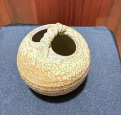 美濃焼】和風 丸花瓶 陶器 インテリア 飾り坪