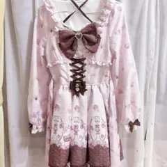 c*u様 リズメロ　ワンピース　LIZLISA 長袖 LIZLISA リズメロ ワンピース 長袖 マイメロ 平成 - メルカリ