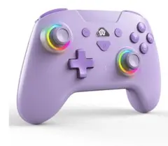 【新品】Switch1・2/PC/ios/Androidコントローラー パープル