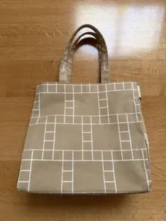 ROOTOTE トートバッグ ベージュ チェック柄のサムネイル