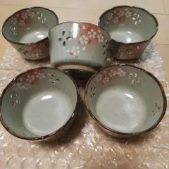 未使用品/美濃焼/片岡鶴太郎デザイン「桜」ペア小鉢 - メルカリ
