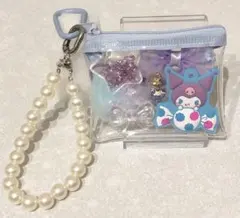 ガチャ詰めポーチ PEKO×クロミ 2way パープル系 1個