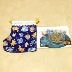 【セット】ポケモンセンター　グリーティングカード　巾着　クリスマス　未使用