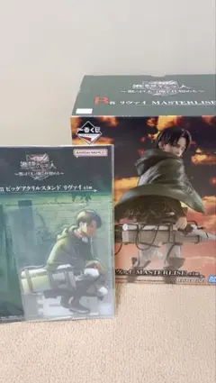 【即日発送】一番くじ進撃の巨人リヴァイフィギュア＆ビッグアクリルスタンド セット
