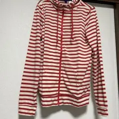赤と白のストライプパーカー 新品未使用タグ付き