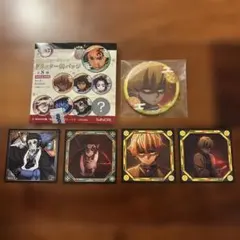 鬼滅の刃　トレーディンググリッターランダム缶バッジ　シール列伝5 我妻善逸