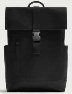 ZARA ラバーフィニッシュフラップバックパックのサムネイル