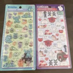ボンボンドロップシール　モンスターズインク　ベイマックス　新品未開封
