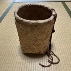 竹製円筒形網籠