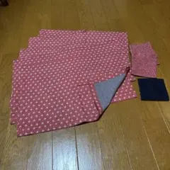 和布　ランチョンマット　コースター　5枚組