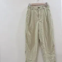 【GU】ライトコーデュロイ　タックテーパードパンツ　後ろゴム　M