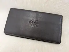Calvin Klein ダークブラウン 長財布札入れ