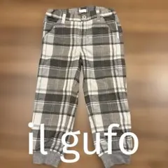 il gufo グレー系チェック柄長ズボン　4A