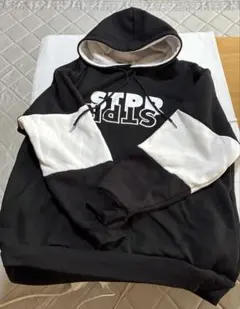 すとぷり STPR ゆったりパーカー ブラック×ホワイト