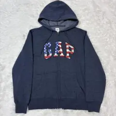 OLD GAP full zip up 刺繍 y2k hoodie