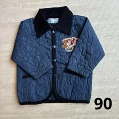 ディズニー　ミッキーマウス　ジャケット　90 ネイビー　Disney ミッキー