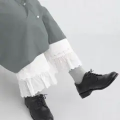 新品 タグ付 ルピリアン 裾レース ペチパンツ インナー レイヤード 白