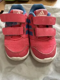 adidas ベビーシューズ ピンク/ブルー13cm