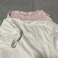 ユニクロ　女児　150長袖　140半袖　セット