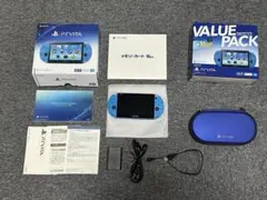 【中古美品】SONY PS Vita PCH-2000 Aqua Blue