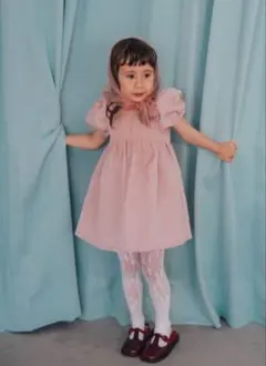 softcheese ニコジャガードパフワンピース