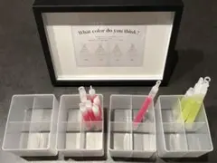 【値下げ中】ドレス色当てクイズ　セット　ペンライト立て　ペンライト付き