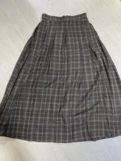 terawear emu チェックプリーツスカート