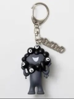 EXPO2025　黒 ミャクミャク 立体PVC キーホルダー プレート付　黒　1