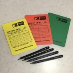 【新品未使用】JFA 審判用カードセット レフェリーペンシル４本付き